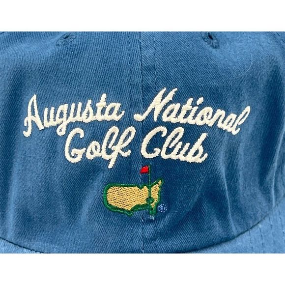Augusta National Golf Club Masters Hat Blue New Rare One Size Adjustable 2022 - Picture 2 of 11
